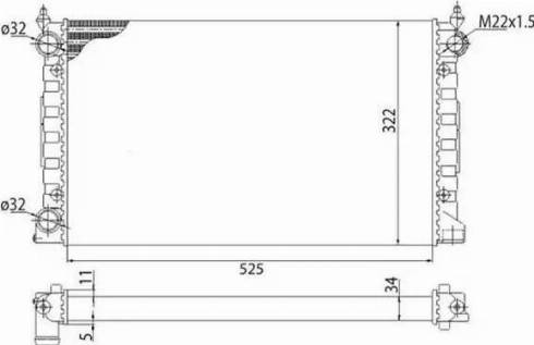 Magneti Marelli 350213647003 - Hladnjak, hladjenje motora www.molydon.hr