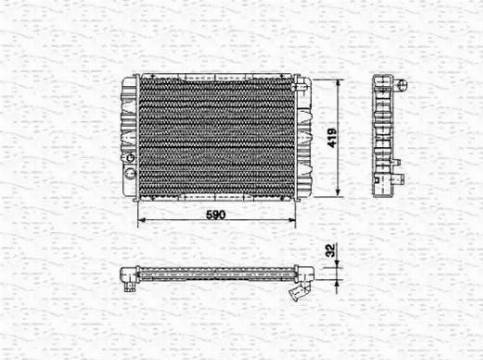 Magneti Marelli 350213656000 - Hladnjak, hladjenje motora www.molydon.hr