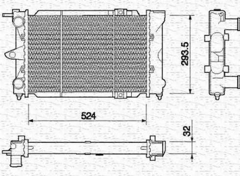 Magneti Marelli 350213651000 - Hladnjak, hladjenje motora www.molydon.hr