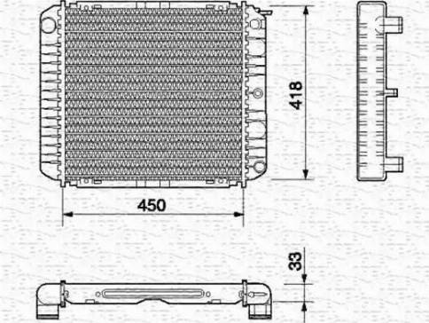 Magneti Marelli 350213657000 - Hladnjak, hladjenje motora www.molydon.hr