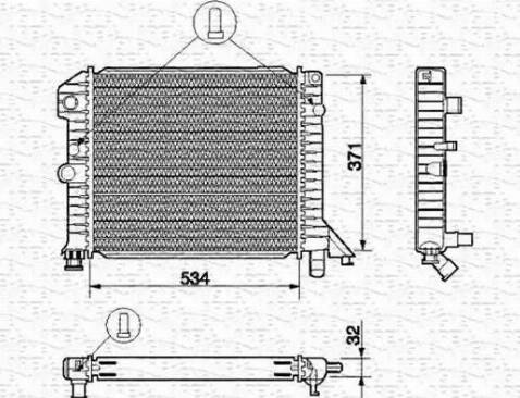 Magneti Marelli 350213663000 - Hladnjak, hladjenje motora www.molydon.hr