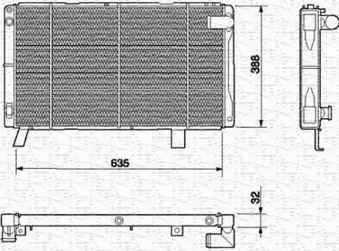 Magneti Marelli 350213601000 - Hladnjak, hladjenje motora www.molydon.hr