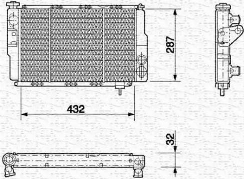 Magneti Marelli 350213608000 - Hladnjak, hladjenje motora www.molydon.hr