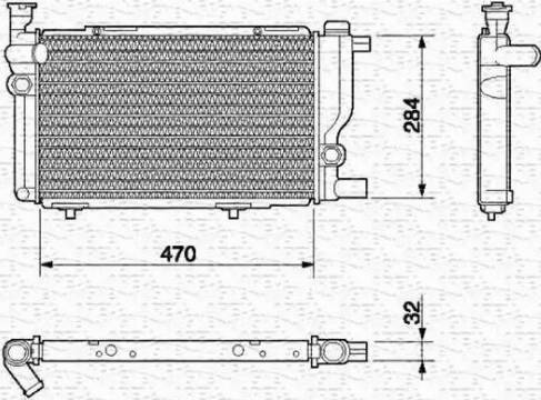 Magneti Marelli 350213607000 - Hladnjak, hladjenje motora www.molydon.hr