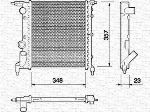 Magneti Marelli 350213618000 - Hladnjak, hladjenje motora www.molydon.hr