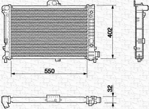 Magneti Marelli 350213634000 - Hladnjak, hladjenje motora www.molydon.hr