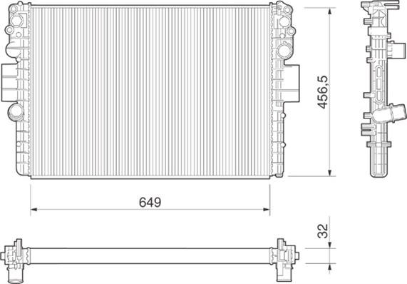 Magneti Marelli 350213016000 - Hladnjak, hladjenje motora www.molydon.hr