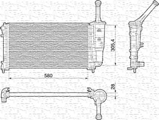 Magneti Marelli 350213011000 - Hladnjak, hladjenje motora www.molydon.hr