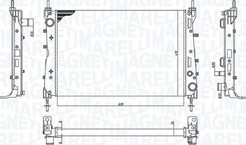 Magneti Marelli 350213199100 - Hladnjak, hladjenje motora www.molydon.hr