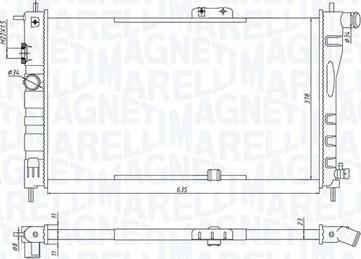 Magneti Marelli 350213199800 - Hladnjak, hladjenje motora www.molydon.hr