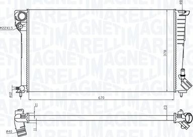 Magneti Marelli 350213199700 - Hladnjak, hladjenje motora www.molydon.hr