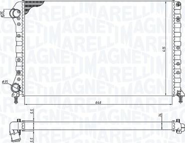 Magneti Marelli 350213194400 - Hladnjak, hladjenje motora www.molydon.hr