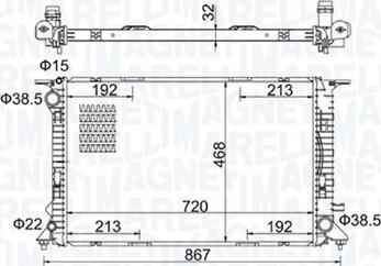 Magneti Marelli 350213195800 - Hladnjak, hladjenje motora www.molydon.hr