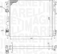 Magneti Marelli 350213195200 - Hladnjak, hladjenje motora www.molydon.hr