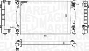 Magneti Marelli 350213196600 - Hladnjak, hladjenje motora www.molydon.hr