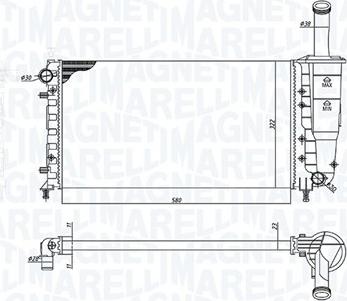 Magneti Marelli 350213196000 - Hladnjak, hladjenje motora www.molydon.hr