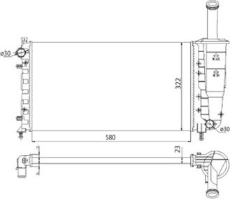 Magneti Marelli 350213196003 - Hladnjak, hladjenje motora www.molydon.hr