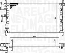 Magneti Marelli 350213190500 - Hladnjak, hladjenje motora www.molydon.hr