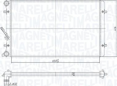 Magneti Marelli 350213190800 - Hladnjak, hladjenje motora www.molydon.hr