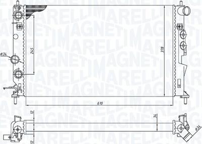 Magneti Marelli 350213190300 - Hladnjak, hladjenje motora www.molydon.hr