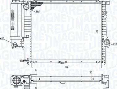 Magneti Marelli 350213190200 - Hladnjak, hladjenje motora www.molydon.hr