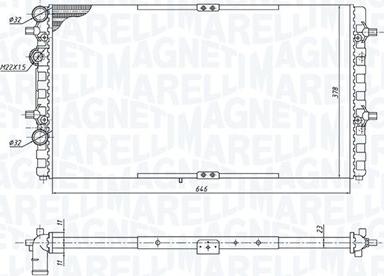 Magneti Marelli 350213191400 - Hladnjak, hladjenje motora www.molydon.hr