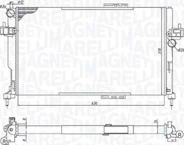 Magneti Marelli 350213191500 - Hladnjak, hladjenje motora www.molydon.hr