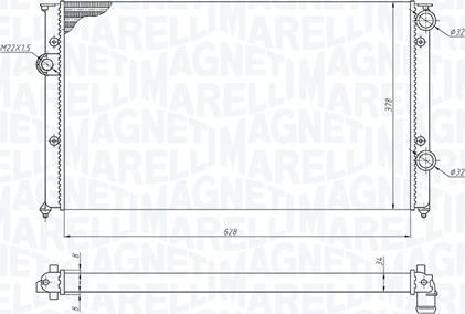 Magneti Marelli 350213191200 - Hladnjak, hladjenje motora www.molydon.hr