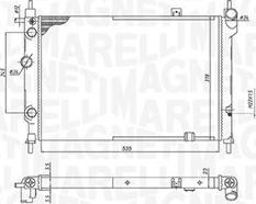 Magneti Marelli 350213193200 - Hladnjak, hladjenje motora www.molydon.hr