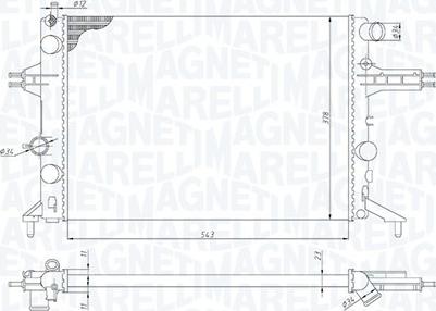 Magneti Marelli 350213192400 - Hladnjak, hladjenje motora www.molydon.hr