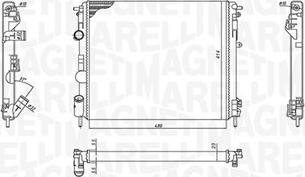 Magneti Marelli 350213192600 - Hladnjak, hladjenje motora www.molydon.hr