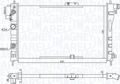 Magneti Marelli 350213197900 - Hladnjak, hladjenje motora www.molydon.hr