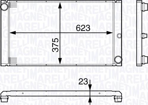 Magneti Marelli 350213140200 - Hladnjak, hladjenje motora www.molydon.hr