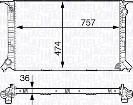 Magneti Marelli 350213141800 - Hladnjak, hladjenje motora www.molydon.hr