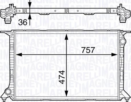 Magneti Marelli 350213141700 - Hladnjak, hladjenje motora www.molydon.hr