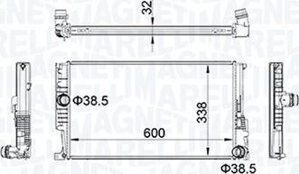 Magneti Marelli 350213159600 - Hladnjak, hladjenje motora www.molydon.hr