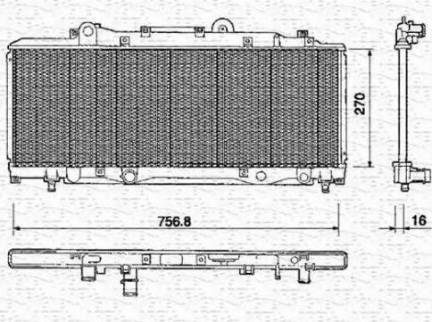 Magneti Marelli 350213159000 - Hladnjak, hladjenje motora www.molydon.hr