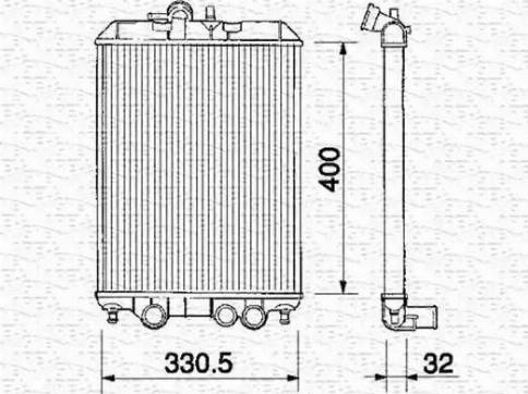 Magneti Marelli 350213155000 - Hladnjak, hladjenje motora www.molydon.hr