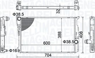 Magneti Marelli 350213155200 - Hladnjak, hladjenje motora www.molydon.hr