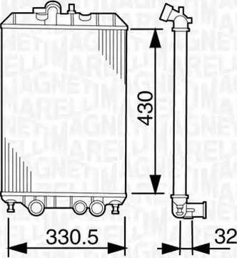 Magneti Marelli 350213156000 - Hladnjak, hladjenje motora www.molydon.hr