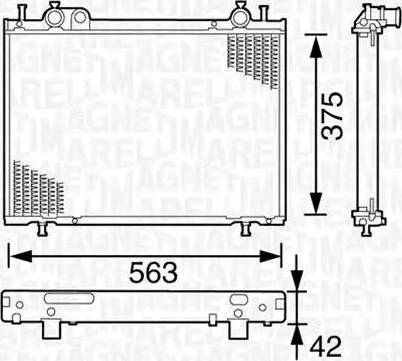 Magneti Marelli 350213153000 - Hladnjak, hladjenje motora www.molydon.hr