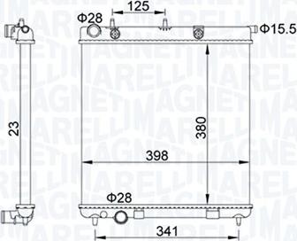 Magneti Marelli 350213153700 - Hladnjak, hladjenje motora www.molydon.hr