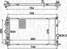 Magneti Marelli 350213152300 - Hladnjak, hladjenje motora www.molydon.hr