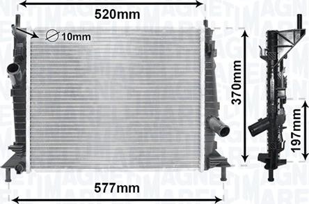 Magneti Marelli 350213169900 - Hladnjak, hladjenje motora www.molydon.hr