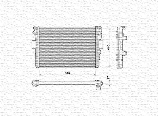 Magneti Marelli 350213169000 - Hladnjak, hladjenje motora www.molydon.hr