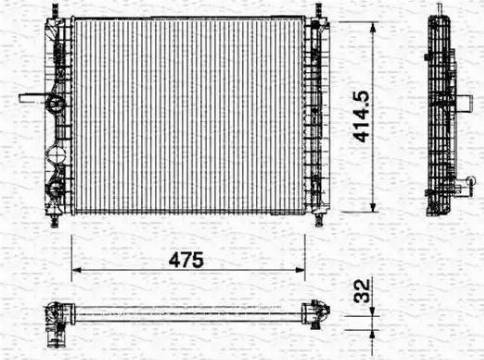 Magneti Marelli 350213164000 - Hladnjak, hladjenje motora www.molydon.hr