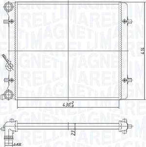 Magneti Marelli 350213166700 - Hladnjak, hladjenje motora www.molydon.hr