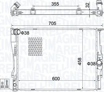 Magneti Marelli 350213160700 - Hladnjak, hladjenje motora www.molydon.hr