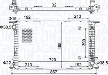 Magneti Marelli 350213161800 - Hladnjak, hladjenje motora www.molydon.hr