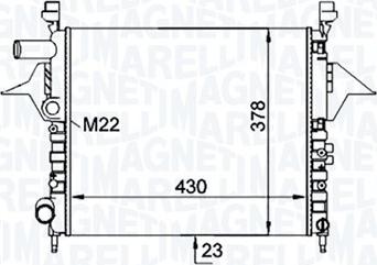 Magneti Marelli 350213161200 - Hladnjak, hladjenje motora www.molydon.hr